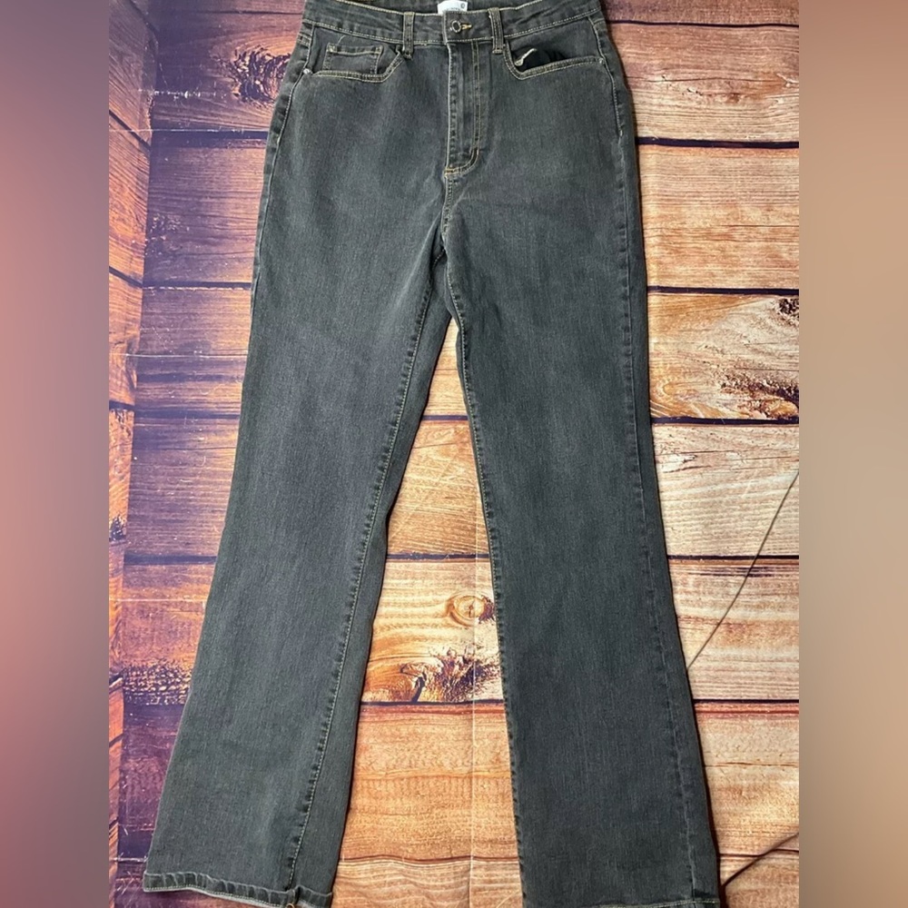 We Wore What Womens High Waist Wide Leg Jeans Pants Ecru Size 30 Blue